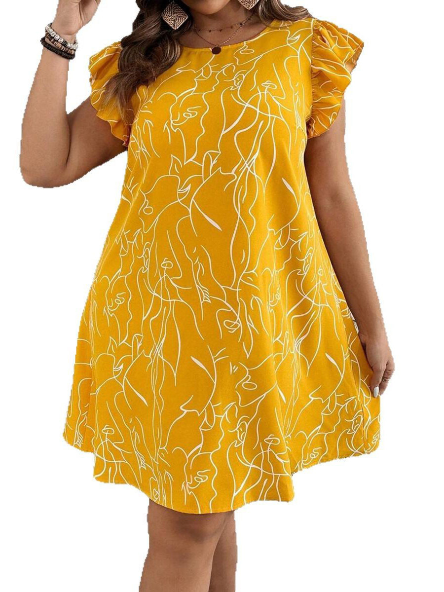 Vestido Estampado Estilo Europeo y Americano, Verano 2026, Nuevo, Comercio Exterior, Amazon, Vestido Floral Fluido para Vacaciones, Tallas Grandes, Ropa de Mujer image 5