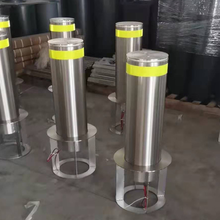 液压升降一体机?全自动升降柱学校门口半自动升降柱