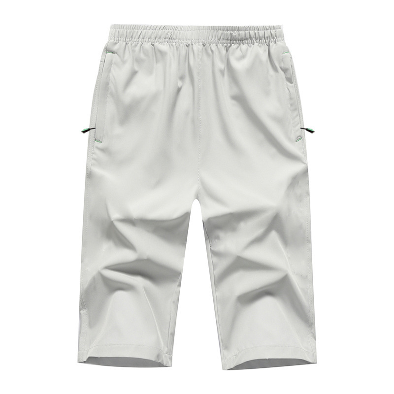 Pantalones cortos, pantalones cortos de secado rápido de seda de hielo para hombres, pantalones cortos de verano rectos sueltos, nuevos pantalones deportivos casuales de talla grande más gordos, hombres