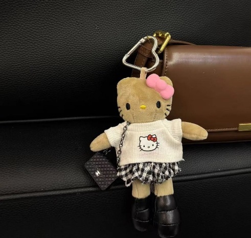ロングレッグ kt ペンダントコレクションキティぬいぐるみペンダントかわいい kt 猫ラブバックルランドセルペンダントキーホルダーメンズ|undefined