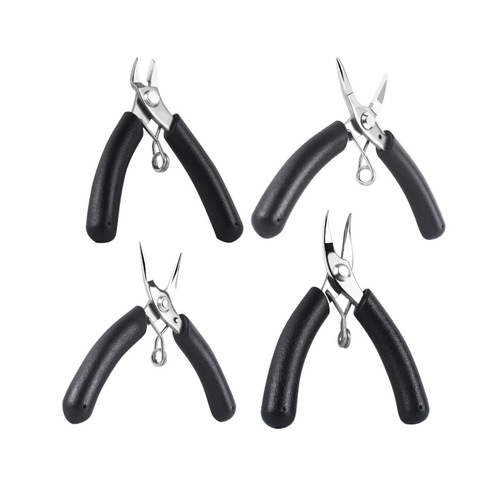 Stainless steel mini oblique cutting pliers, small and exquisite, toothless tip, stainless steel palm pliers, DIY handmade model pliers