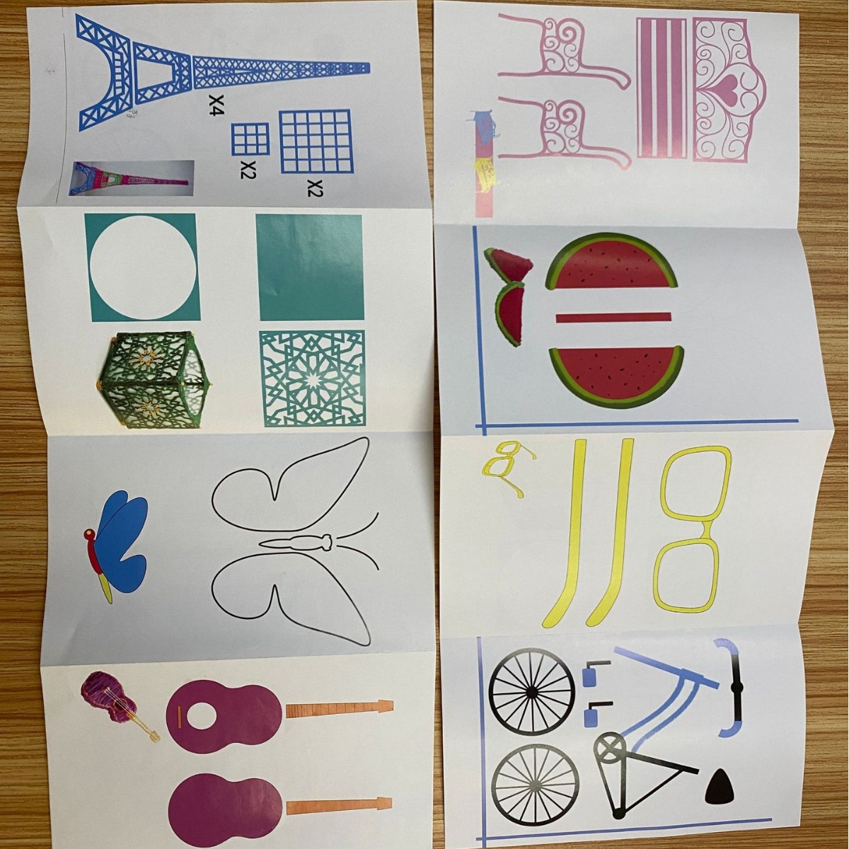 Bolígrafo de impresión 3D, álbum, pincel de pintura de graffiti, modelo de creación plegable tridimensional, accesorios de juguete para niños, libro tutorial