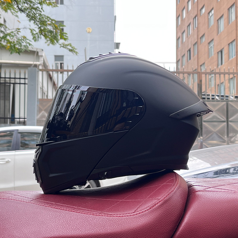Orz casco de coche eléctrico masculino y femenino casco de verano doble espejo trasero medio completo personalidad cuatro estaciones pareja Bluetooth