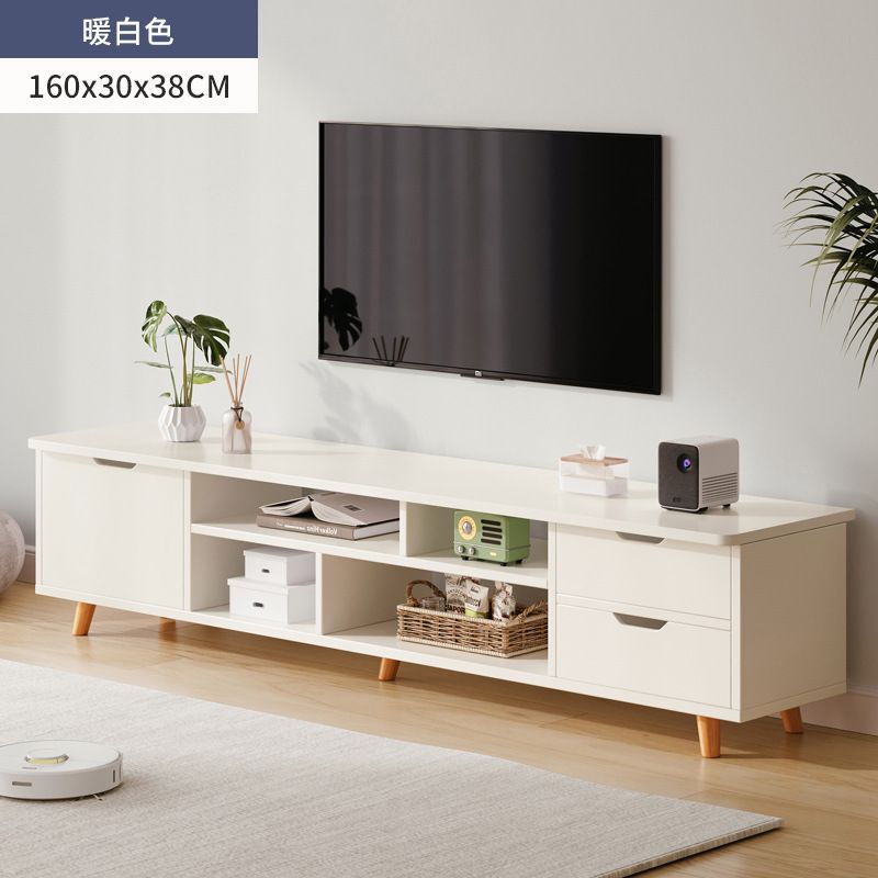 クリームスタイルの吊り下げテレビキャビネットモダンでシンプルな小さなリビングルーム吊り下げ壁掛けテレビ壁コーヒーテーブルの組み合わせ|undefined
