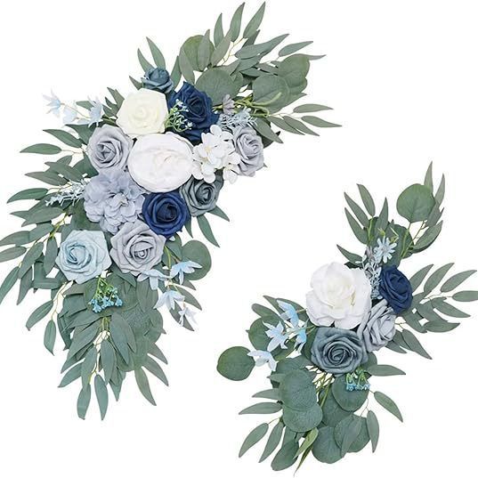 Amazon simulation floral wedding sign welcome sign flower wedding arch flower decoration birthday banquet corner flower arrangement