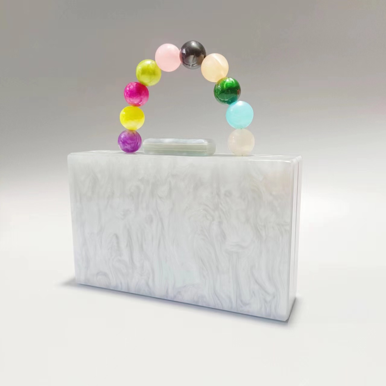 Color Block Pattern Arylic Color Block Evening Bags