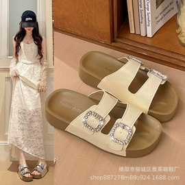 厚底拖鞋;平底拖鞋;女式棉鞋