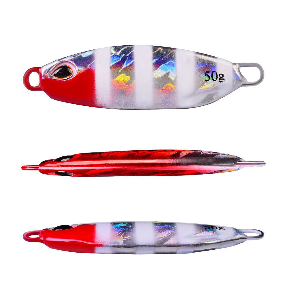 Metal Jigging Spoon Lures Wertical Jigs Fresh Water Bass Swimbait Tackle Gear