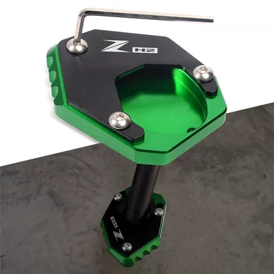 Suitable for Kawasaki Zh2 20-23 Modified Cnc Kickstand Enlarger Pad, Small Side Stand Foot Pad Accessories