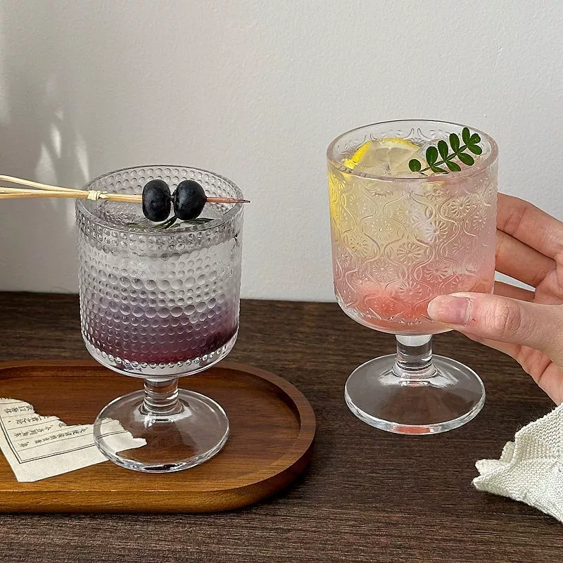 Retro mixed wineglass, glass