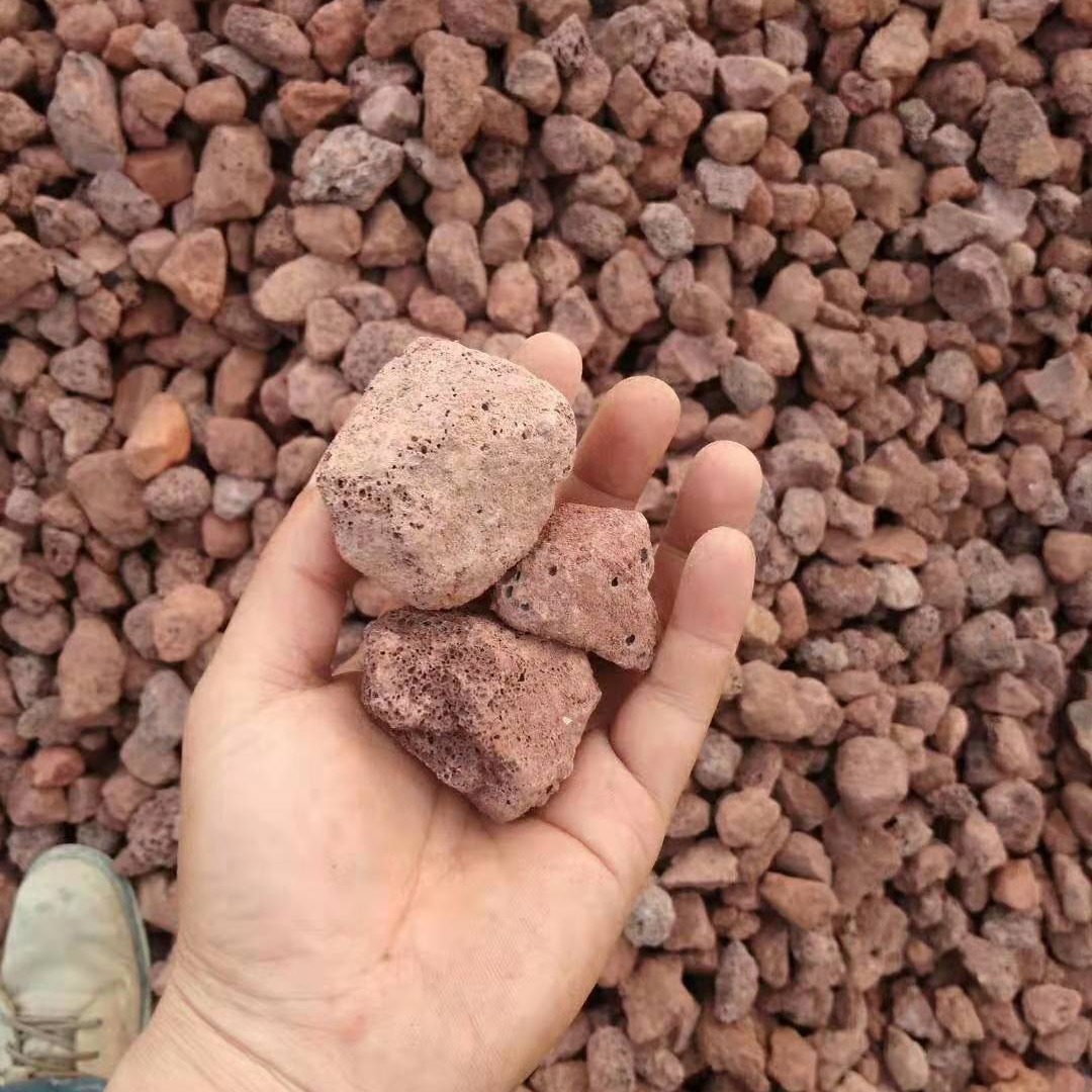 供应火山岩火山石颗粒 园艺多肉植物栽培基质铺面火山石颗粒