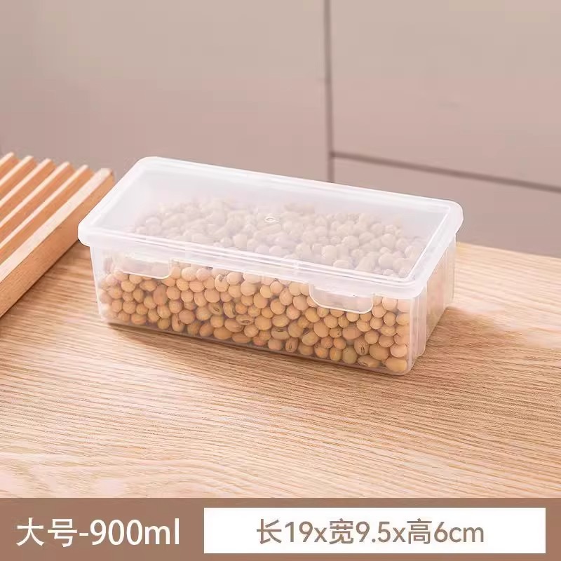 Latas selladas, granos integrales, almacenamiento de cocina, productos secos de grado alimenticio, cajas de plástico transparente, bocadillos, latas de almacenamiento de té