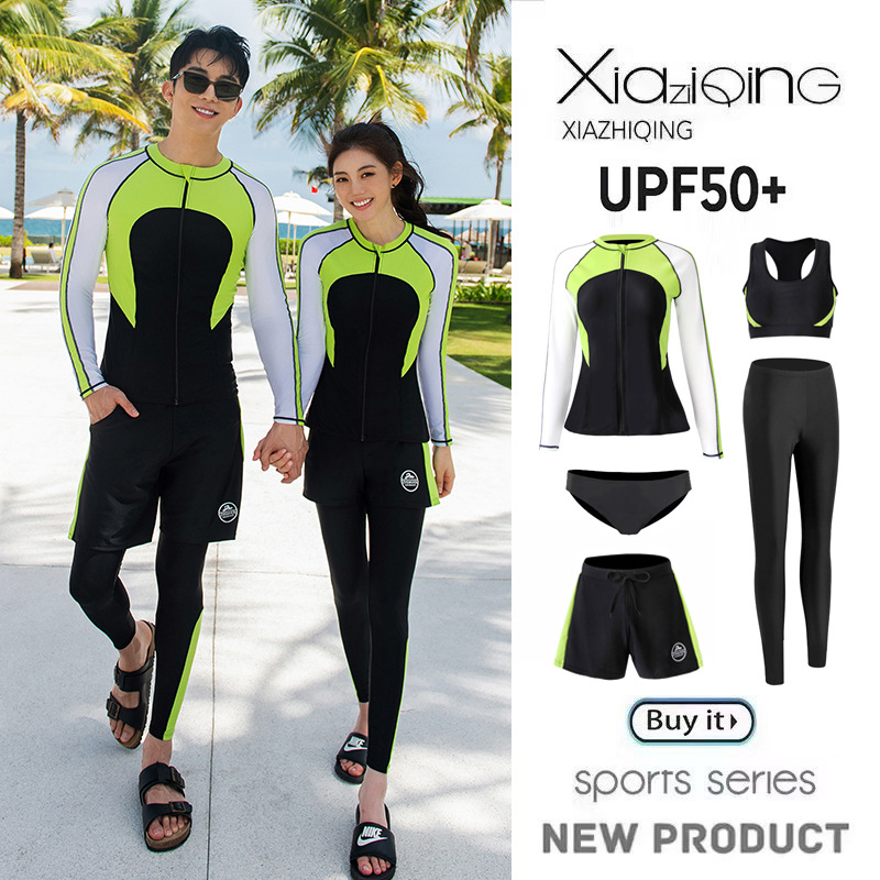 South Korea diving suit men's jellyfish suit diving suit women's sunscreen quick-drying surfing suit long sleeve long pants warm swimsuit for lovers