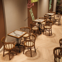 商用实木编藤餐椅日料店茶楼卡座沙发组合东南亚餐厅首选款式