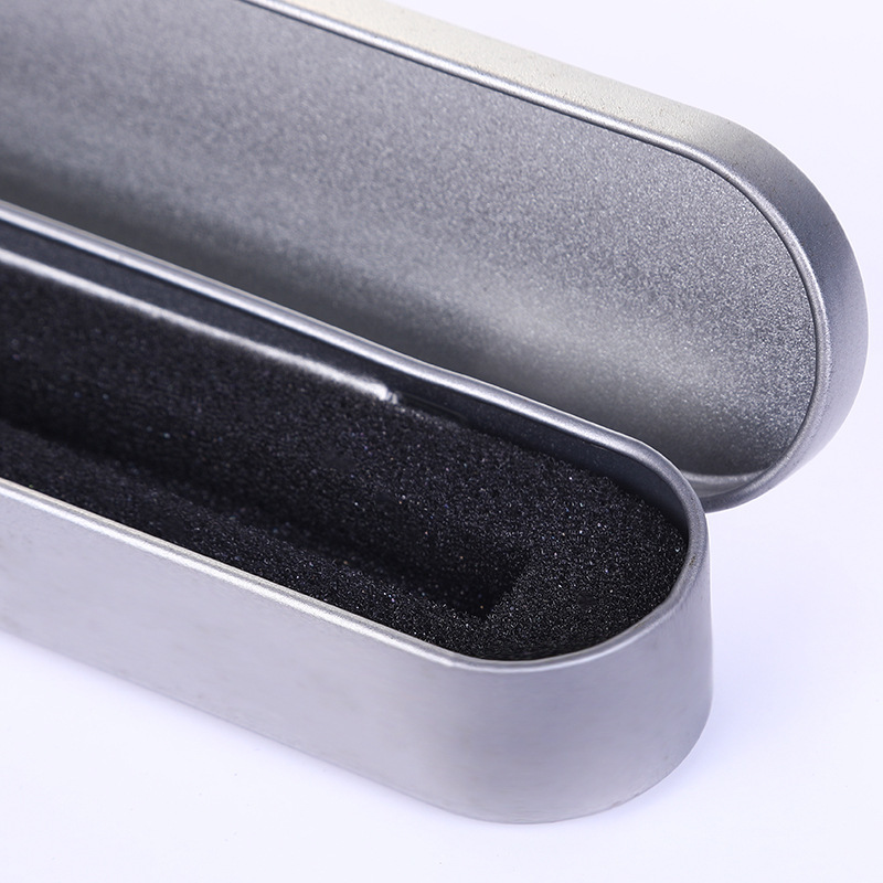 Fabricante rectangular en stock caja de lápiz de estaño caja de lápiz de firma acné boca de caballo fórceps caja de papelería logotipo impresa