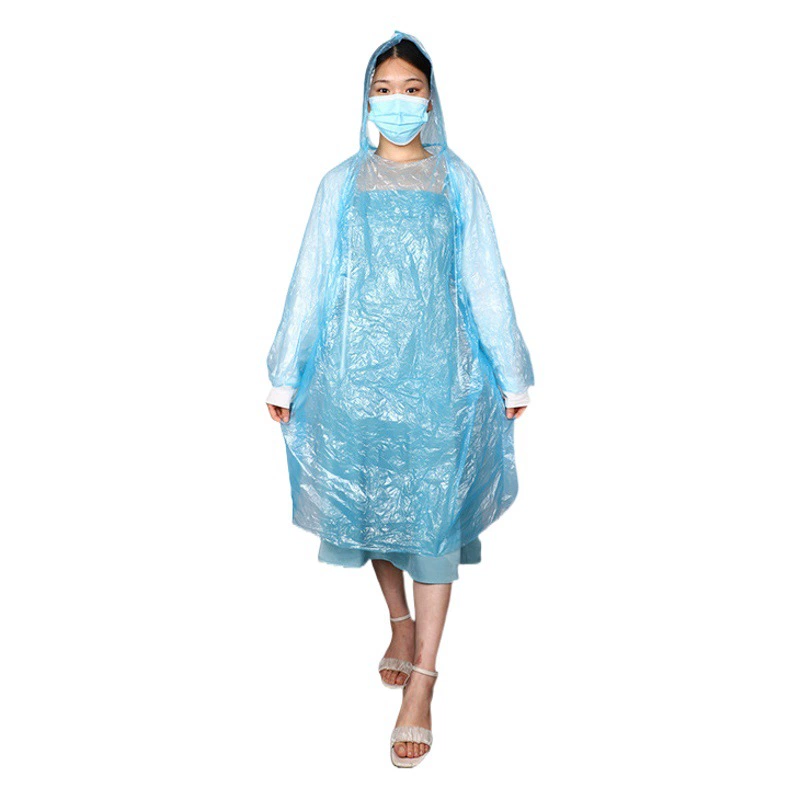 Одноразовый плащ для взрослых, детский парк развлечений, портативный пуловер для интерната на открытом воздухе, длинный плащ для всего тела