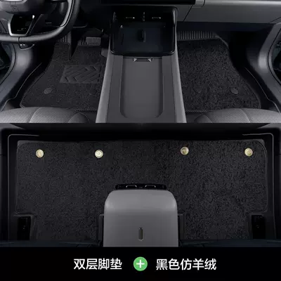 floor mats upgraded with 3D | Modelə uyğun ayaqaltı - lingdong-16-20-models-granular-texture-double-layerupgraded-tpe-foot-mat-black-nano-fleece