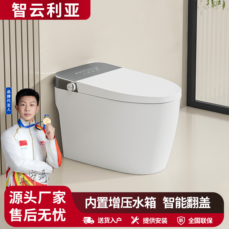 New Light Intelligent Toilet Household Automatic Heating Siphon Toilet Toilet for Hotel Engineering Toilet