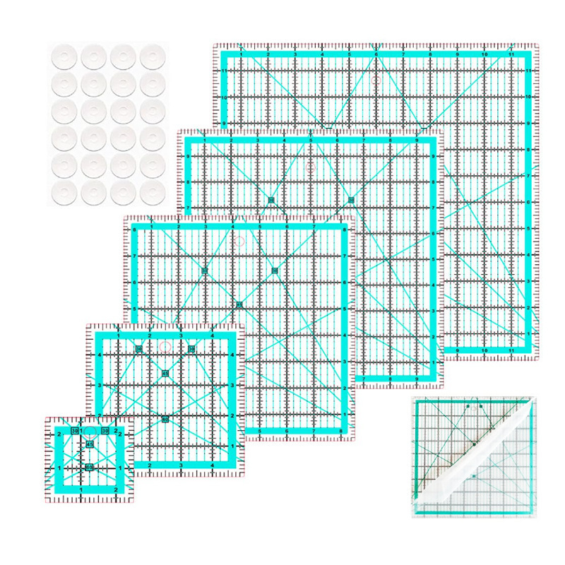 Patchwork ruler clothing tailor inch standard scale angle ruler DIY square new acrylic quilted ruler