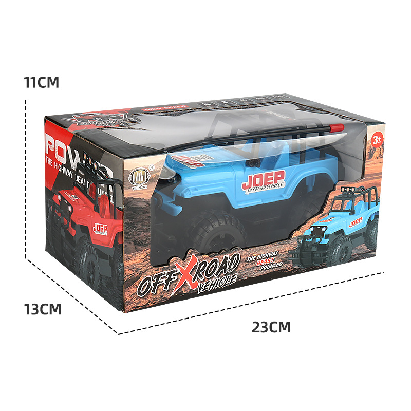 Nuevo vehículo todoterreno de control remoto de dirección de cuatro vías para niños con luz Jeep control remoto coche niño juguete control remoto Coche