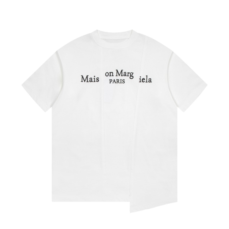マギラスタイルMM6半袖連名金破れ穴刺繍小衆ゆるい男女tシャツmalsonmarglela|undefined