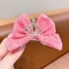 Children's hairgrip with bow for princess, cute hairpins, three dimensional hair accessory