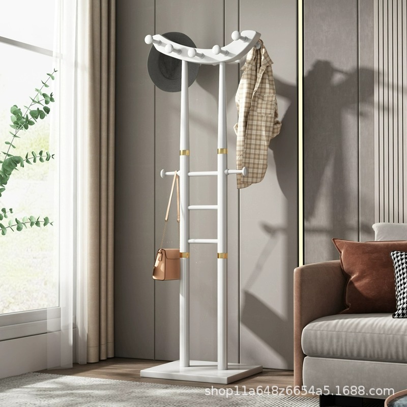 화이트 + 금테 [원목 받침대] 전체 원목