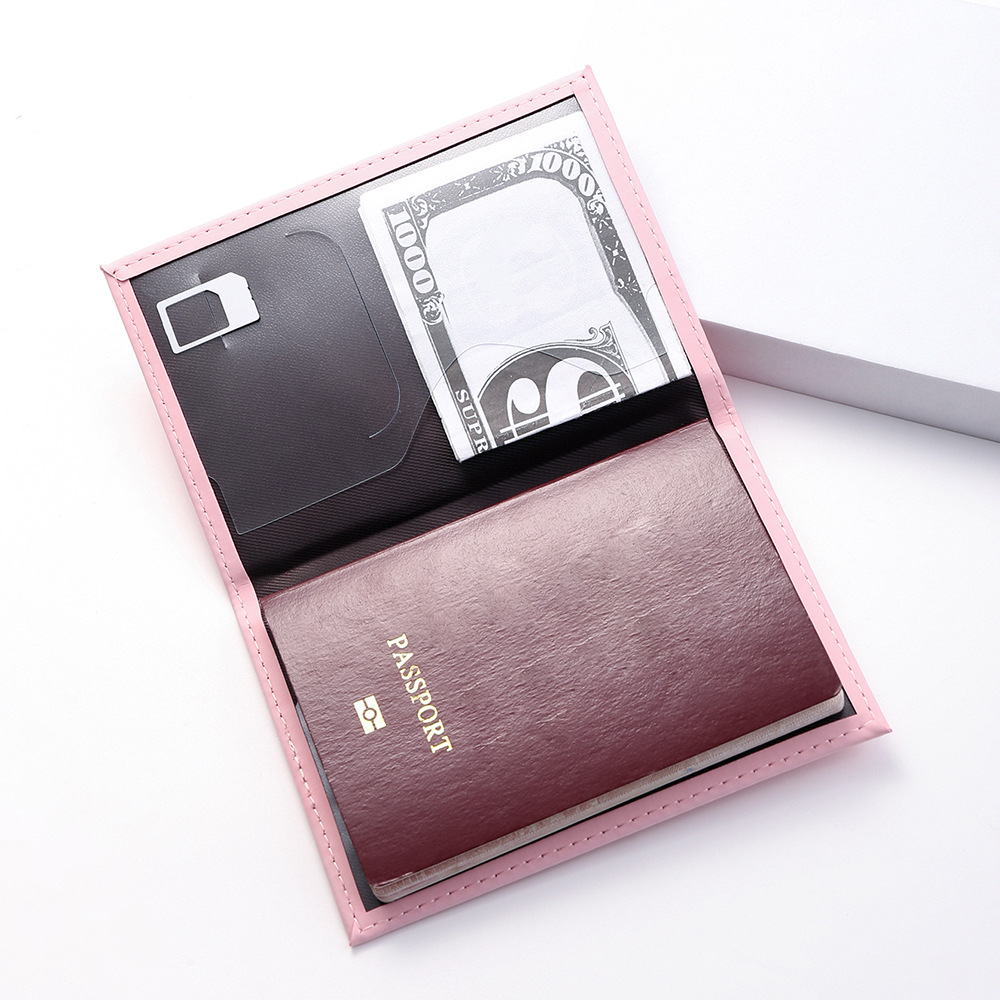 multi color map passport bag travel document bag passport holder passport protective cover couple passport bag_voghion.com