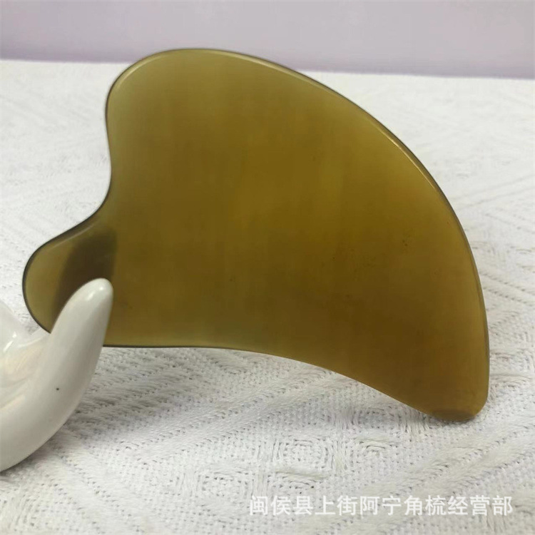 Horn Gua Sha Board Dolphin Shape Face Massage Tool Natural Buffalo Horn Scraping Plate Multiple Thickness Options specifications