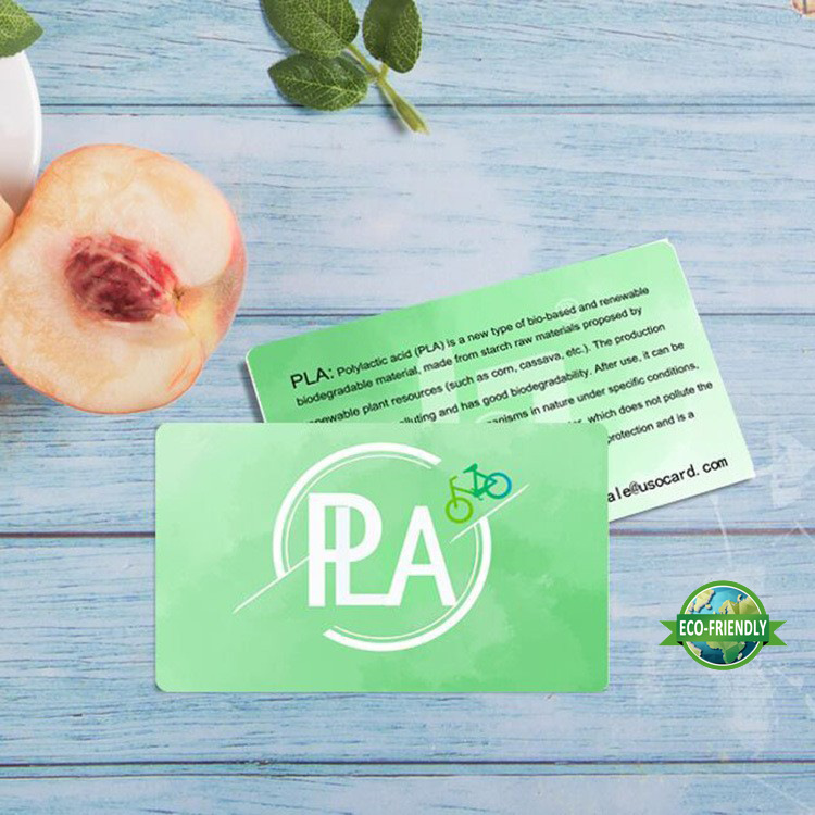 「工厂直销」可生物降解PLA低碳环保卡 可分解再生材料GRS认证