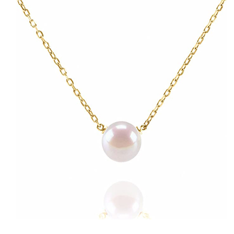 Fashion Round Pearl Copper Plating Necklace 1 Piece