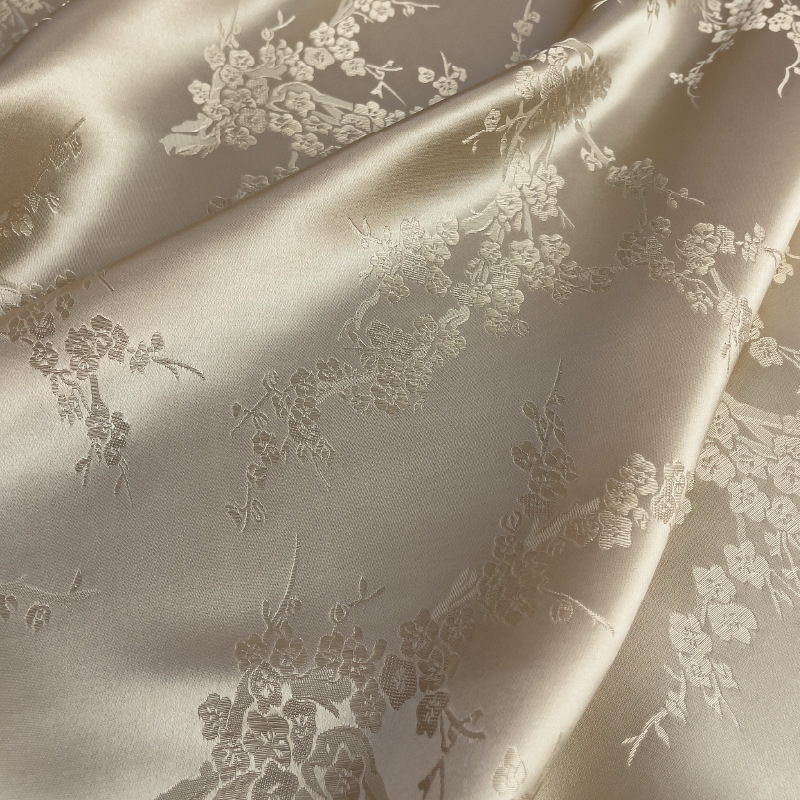 seda jacquard seda humana Mei Kai Wufu2024 nuevo producto 30MM140CM camisa cheongsam vestido FD6378