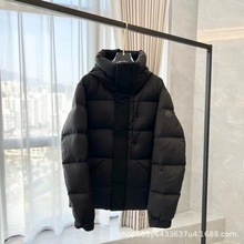 冬季新款跨境M家Madeira蒙口羽绒服拉链连帽时尚男女同款外套加厚