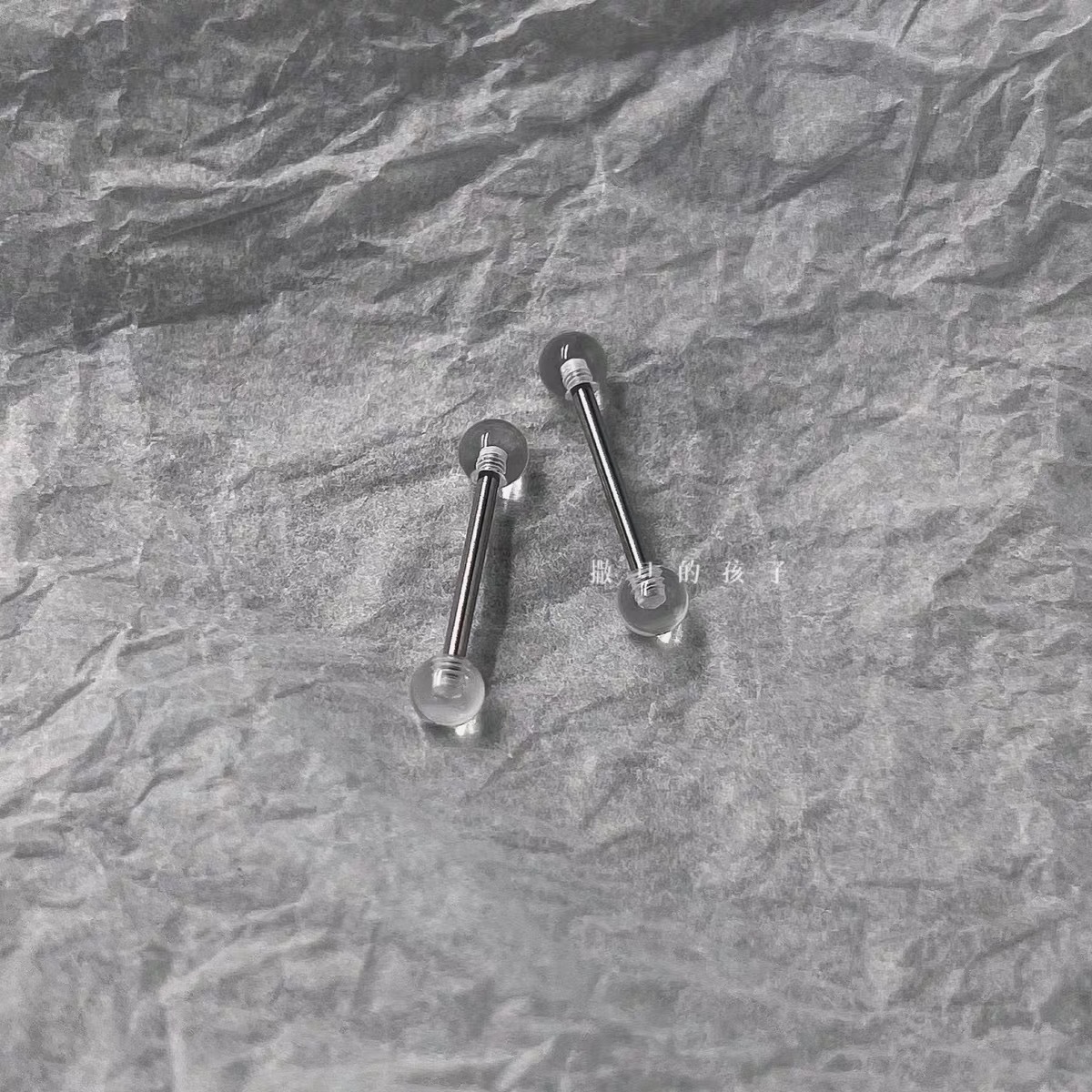 Pointed titanium steel lip stud product view