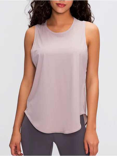 Lulu Yoga Clothing Sports Vest Women's Loose Mesh Outer Wear Breathable Running Top Outer Wear Sleeveless Fitness Blouse