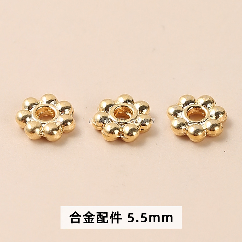Golden, 750 sample gold, with snowflakes