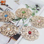 现货供应金属盘扣汉服旗袍对扣衣领扣披肩披风凤凰子母扣明制勾扣