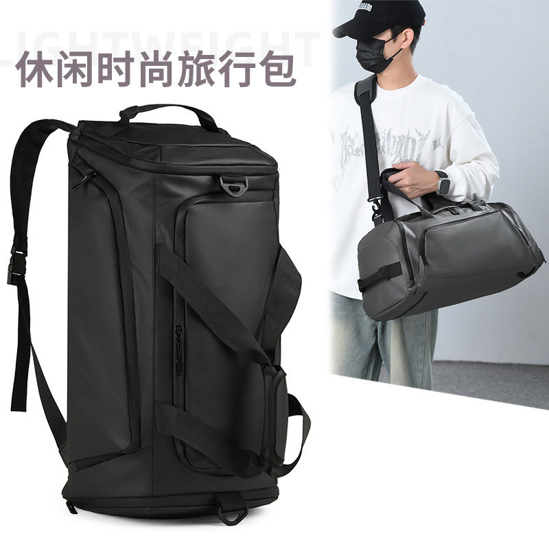 Gym Bag for Men with Dry and Wet Separation, Large Capacity, Portable Sports Training Bag, Water-Repellent, Multi-Functional Backpack Travel Bag