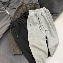 男童裤子秋冬款2025新款中大童帅气秋季男孩运动针织儿童秋装卫裤