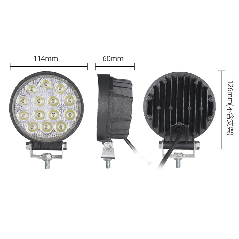 48W de alta calidad gruesa lámpara de trabajo lámpara de techo lámpara de barra delantera lámpara de luz alta luz de automóvil lámpara de conversión lámpara de excavadora