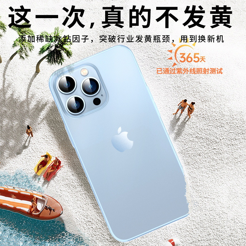 Adecuado para agujeros finos Apple iphone13 14 15 16promax ultrafino PC esmerilado todo incluido funda para teléfono móvil a prueba de caídas