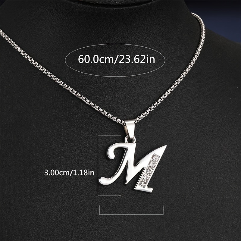 TEMU transfronterizoPendent Collares A a D con Sparkling