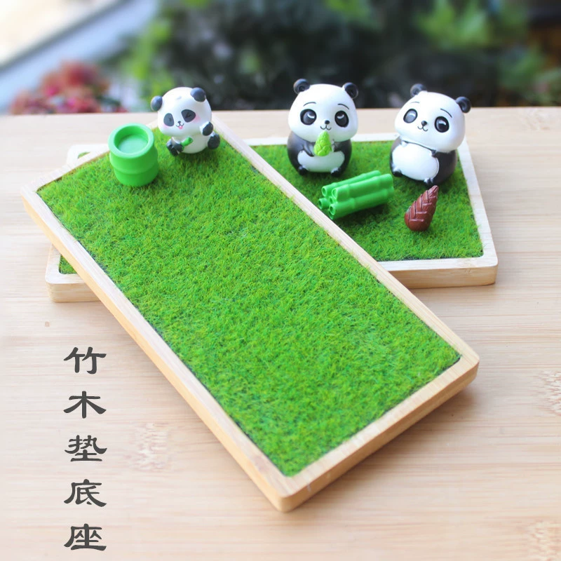 Новые горячие продажи бамбуковая деревянная Подушка настольная модель куклы Базовая Смола ПВХ маленькие украшения ювелирные изделия лоток для газона