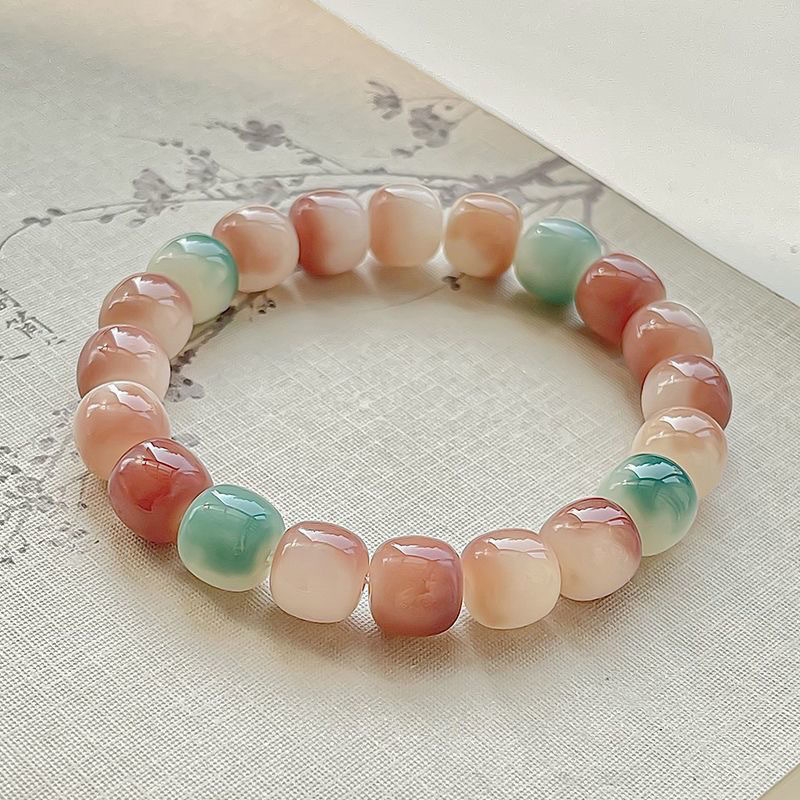 12mm 버킷 비즈 스노우 레몬 뷰티