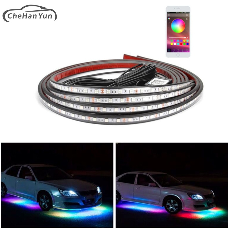 automobile LED Chassis lights Colorful waterproof Underbody Atmosphere lamp Streamer Symphony horse race lamp Underbody refit Atmosphere lamp