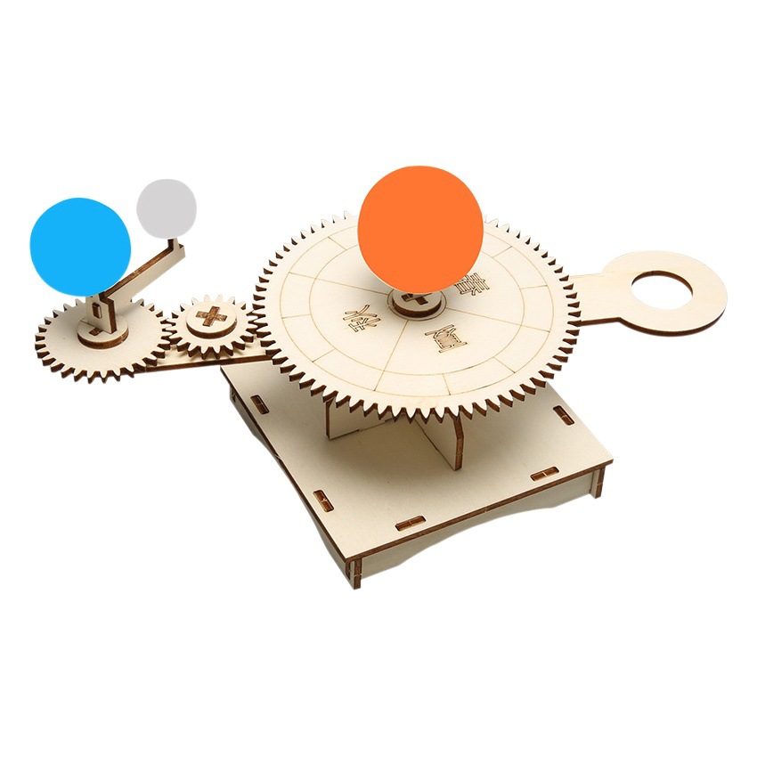 Luna Tierra Sol tres bola instrumento DIY Tecnología pequeña producción estudiante astronomía juguete infantil ciencia experimento material
