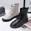 Martens, breathable polyurethane low boots English style platform, British style