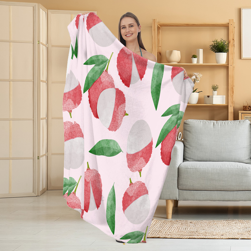 Manta de Franela Festiva con Estampado Navideño, Manta para Siesta, Manta para Aire Acondicionado, Manta Gruesa para Sofá, Manta para Dormitorio