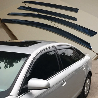 Special 2005-2011 Audi A6L window rain shield domestic A6L injection rain shield high quality rain strip (Rain shield) - 05-11-audi-a6l-without-bright-strip
