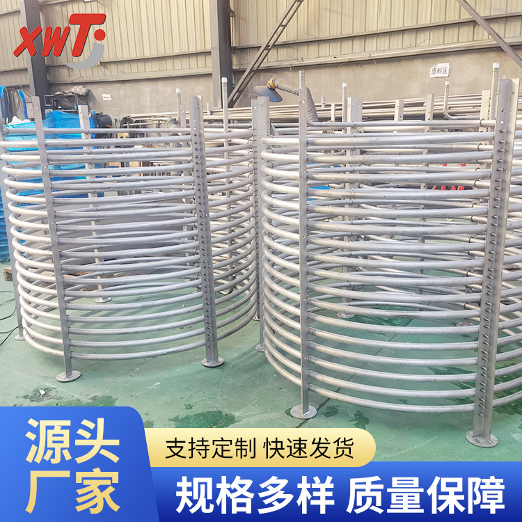 欣旺腾加工TA2蒸发釜内置钛盘管 化工反应釜钛换热盘管 电镀盘管